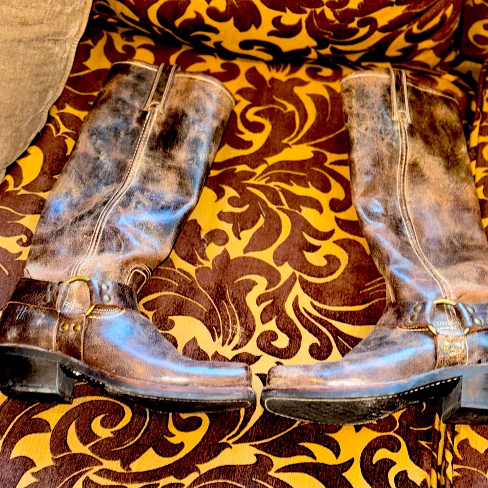 Frye Tall Harness Boots